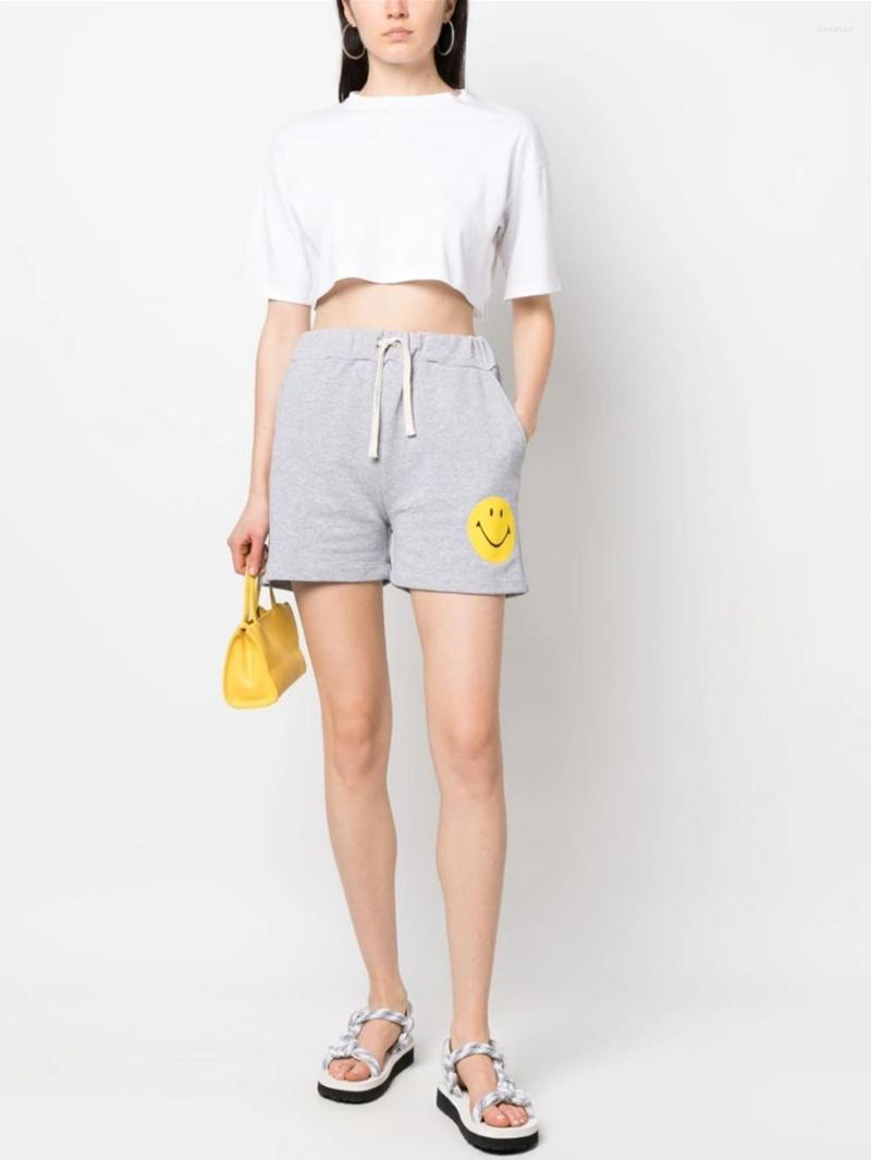 

Women' T Shirts All-Match Casual Set Ladies Letters Printed Gray T-Shirt 2023 Summer Women Elastic Waist Loose Shorts, Top