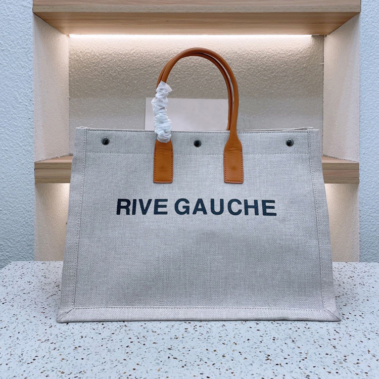 

trend Women handbag Rive Gauche Tote shopping bag handbags top linen Large Beach bags Designer travel Crossbody Shoulder satchel Wallet, #6 36