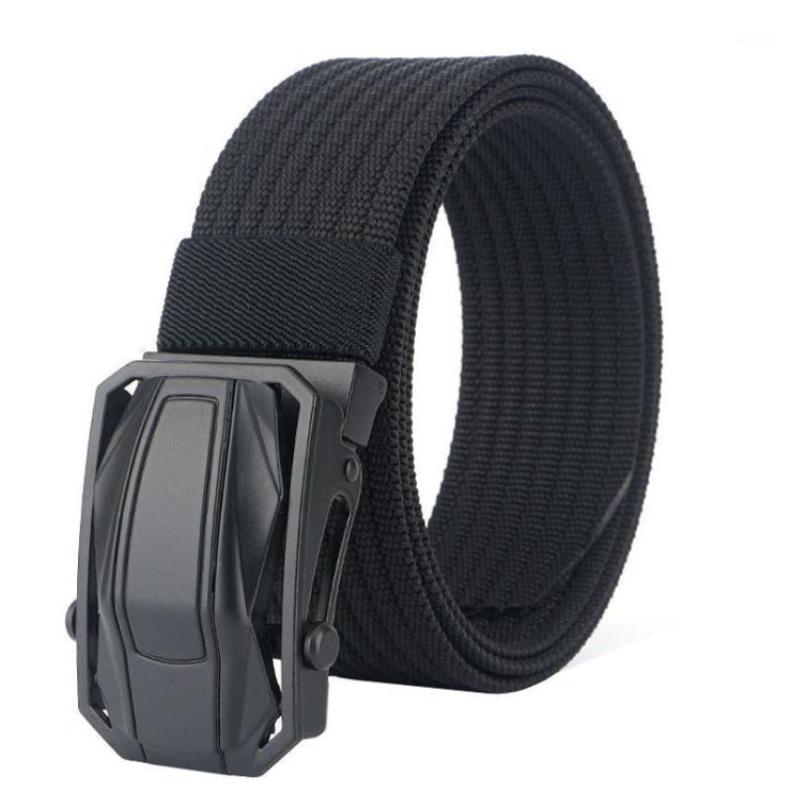 

Belts Tactical Belt High Quality Nylon Smooth Buckle Men039s Casual Sports Multifunction Leather 120cm1586979, Black