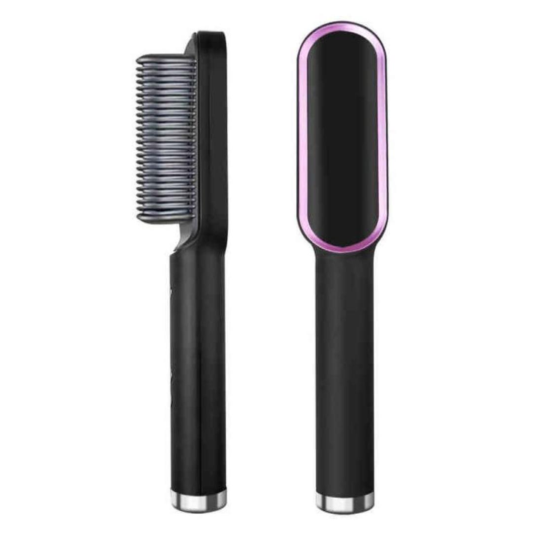 

Multifunctional Hair Straightener Ceramic Electric Curler Straightening Beard Brush Fast Heating Profissional Straightener Comb 216846728