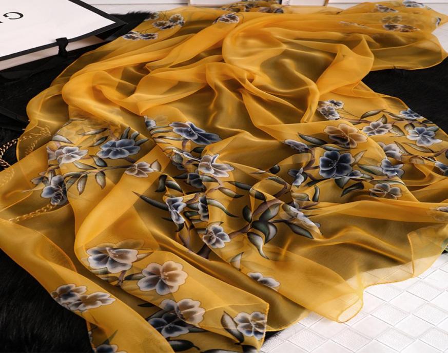 

Fashion brand women scarf fashion print summer silk scarves shawls and wraps lady big size hijabs foulard beach stoles1161338
