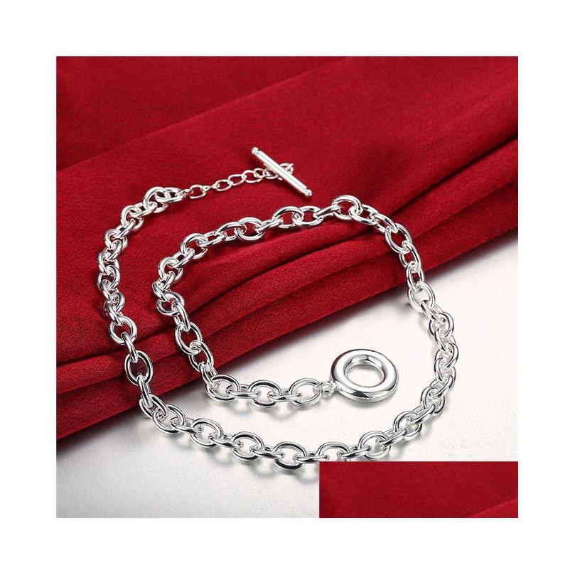 

Chains Mens Sterling Sier Plated Wordless To Necklace 18Inchsx8Mm Gssn101 Fashion Lovely 925 Plate Jewelry Necklaces Chain Drop Deli Dhxsg