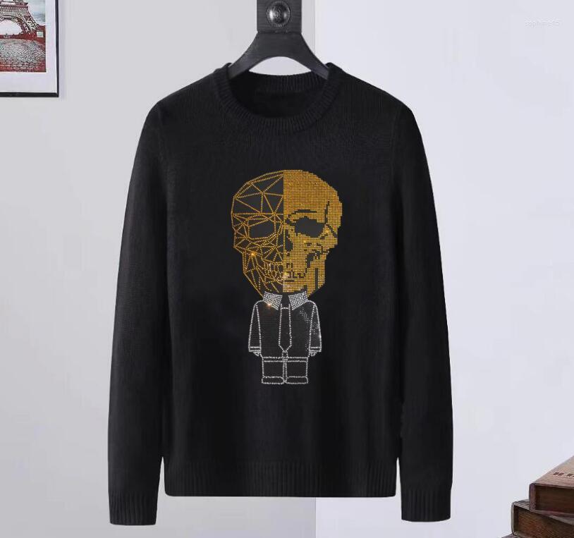 

Men's Hoodies Rhinestone Designer Pullover Sweater Men's Hip Hop Gifts Brand Drop, As show