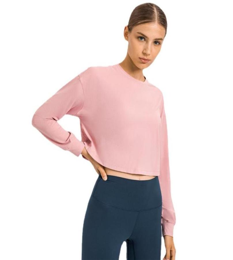 

Running Jerseys Autumn And Winter Women Sports Round Neck Quick Dry Loose TShirts Long Sleeve Gym Fitness Yoga Top Workout Clothe9337955, Blue