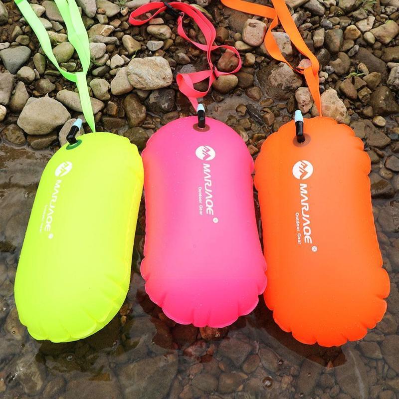 

Life Vest & Buoy Pvc High Visibility Open Water Swimming Inflatable Waterproof Bag Air Float For Swimmers C2r9