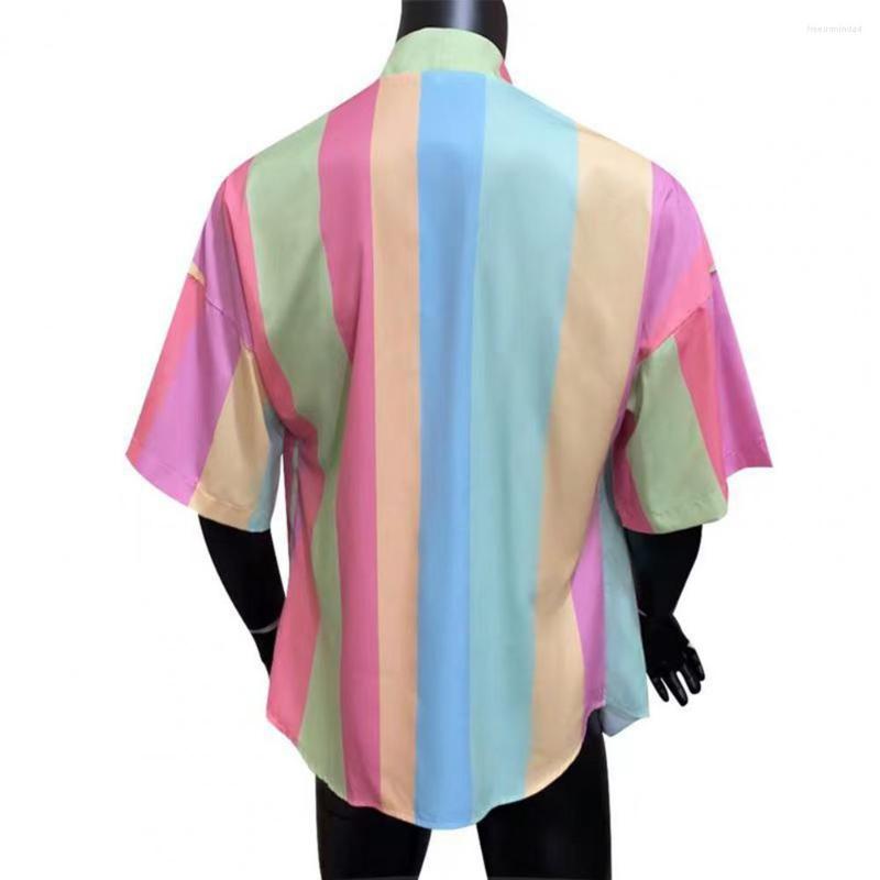 

Men' Casual Shirts Men Shirt Hawaii Summer Baggy Oversized Chic Loose Comfortable Beach, Multicolor