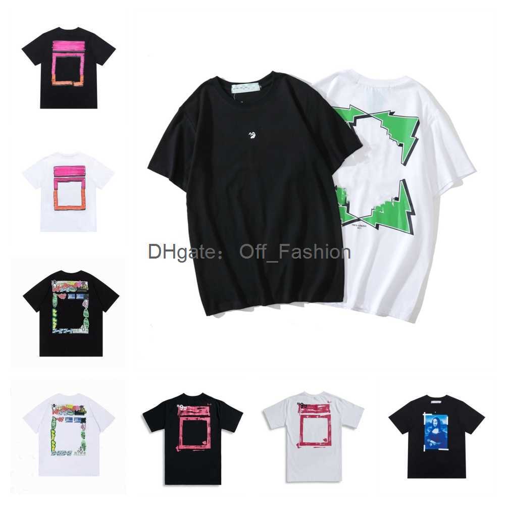 

Summer T Shirt Mens Womens DesignersOFF T-shirts Loose Tees Tops Man Casual Luxurys Clothing Streetwear Shorts Sleeve Polos Tshirts Size S-X Offs WhitE LEB9, 25