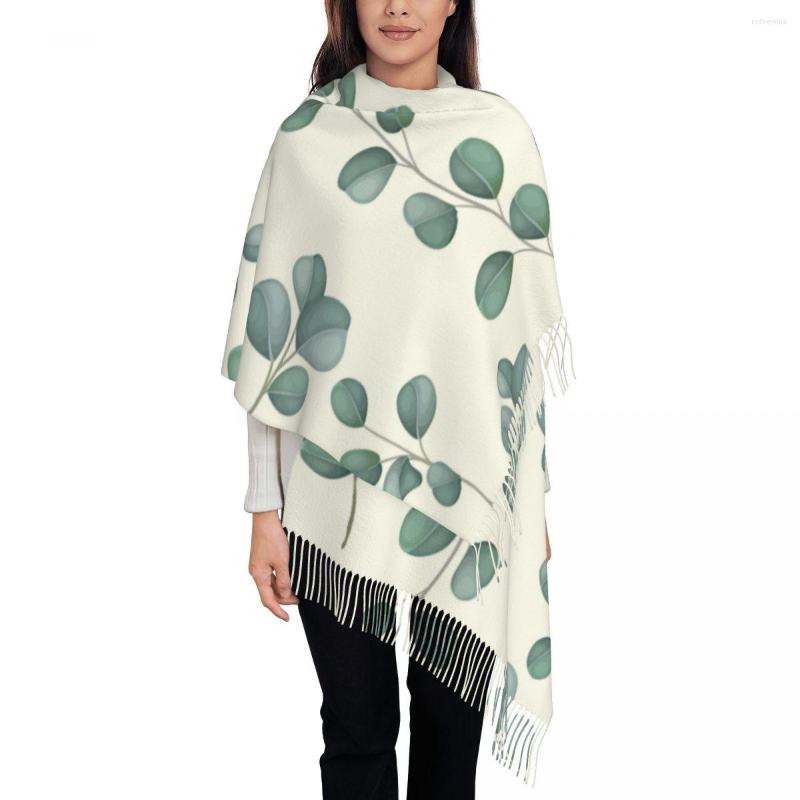 

Scarves Winter Scarf Women Thin Warm Shawl Wrap Greenery Flower Leaves Tassel Lady Blanket Echarpe Bufanda Hijab