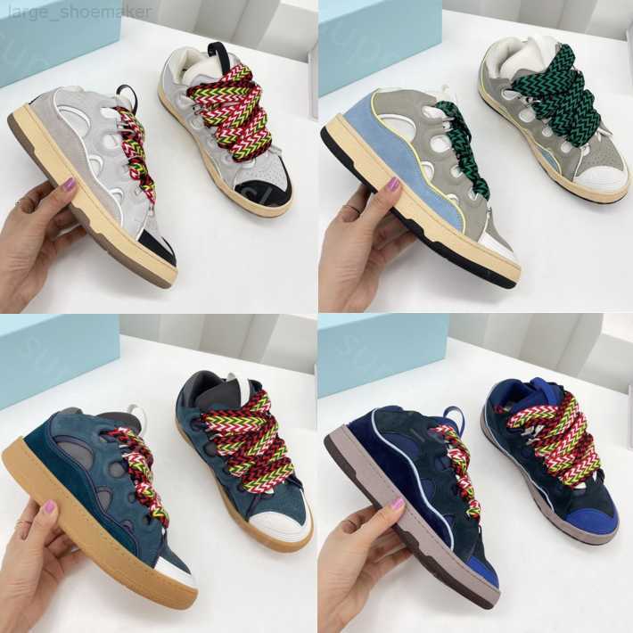 

Designer Shoes Classic Casual Shoes Curb Sneakers Multicolor nappa Calfskin Rubber Platform Luxury Men women Sneaker Leather Mesh Woven Size 35-46, 30