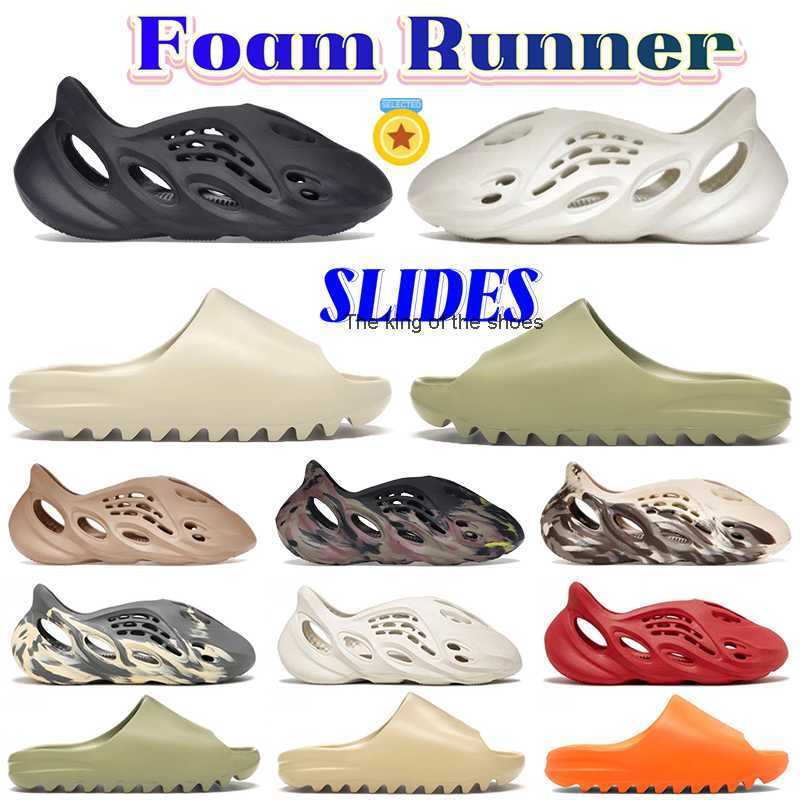 

Foam Runner sandals Men Woman slider mens shoes Designer Vermillion Mineral Blue Onyx Pure slippers Slide Slipper Ochre Bone Resin Clog Desert Ararat slides shoe, 6 mx cream clay