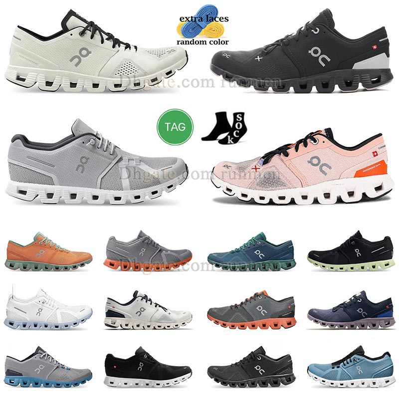 

On Cloud X Running Shoes nova women men Sneakers White Black Glacier Grey orange rust Ivory black Blue white workout and trainning shoe dhgate Sports trainers, X 3olive reseda