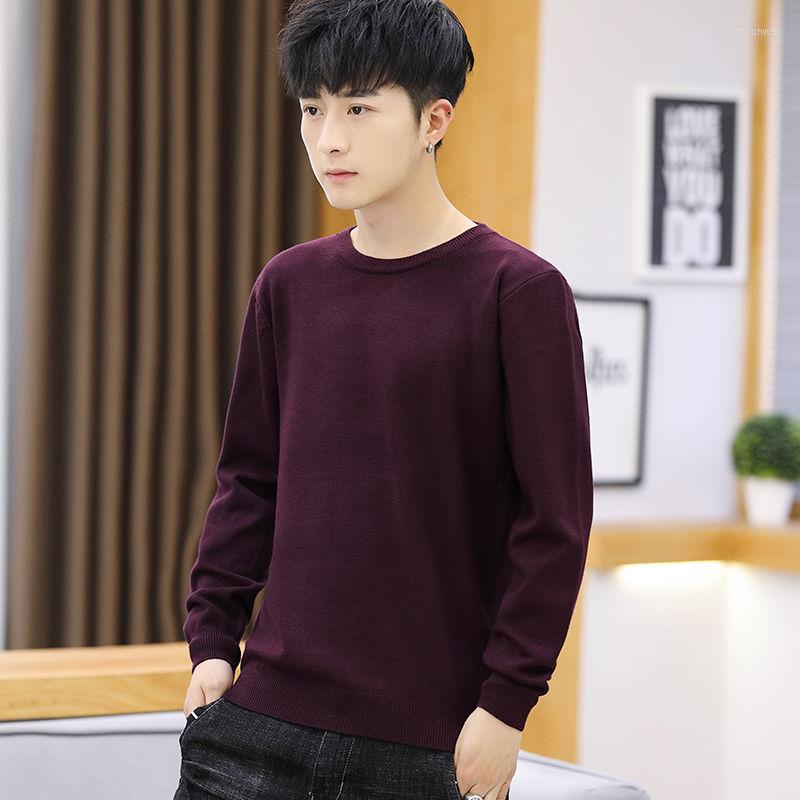

Men's Sweaters 2023 Spring Autumn Fashion Knitted Sweater Men Long Sleeve Round Neck Pullover Casual Top Men's Knit Q301, Navy