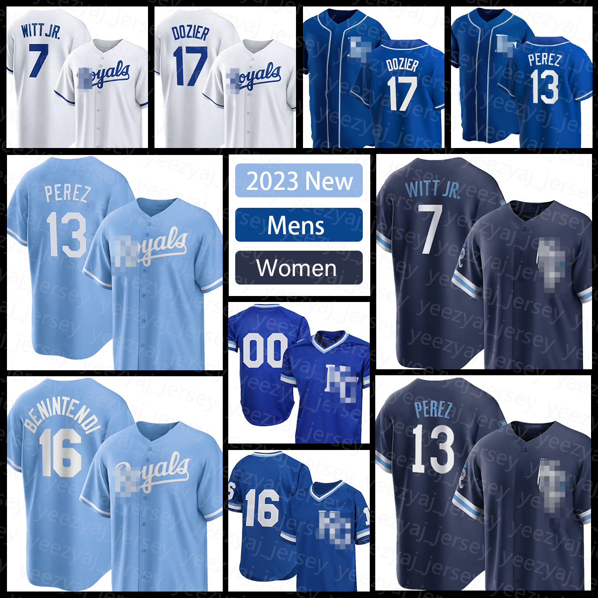 

Kansas City 2023 Baseball Jerseys Man Woman 13 Salvador Perez 7 Bobby Witt Jr Royals 9 Vinnie Pasquantino Aroldis Chapman Lyles Brad Keller Scott Barlow, Mens (huangjia)