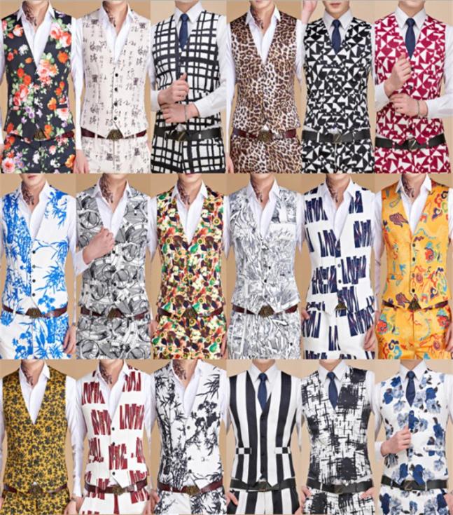 

Plus Size 5XL 039s Classic Paisley Jacquard Waistcoat Handkerchief Party Dress  for Men Wedding Tie Vest Suit Set4471111