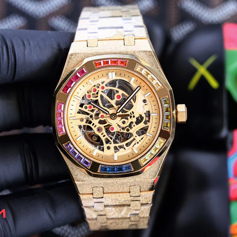 

A Ps watch full of diamonds Mechanical watch Luminous Automatic Mechanical Movement Men Designer 45mm Business Bracelet Stainless Steel Waterproofqq