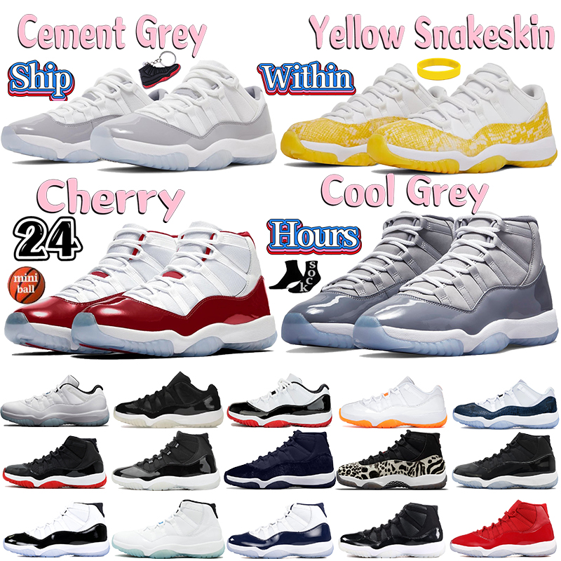 

High 11 Basketball Shoes Cement Cool Grey Cherry 11s Sneakers Jubilee Pure Violet Animal Instinct Pantone Low University Blue Men Women Sports Trainers, 18 win like 96