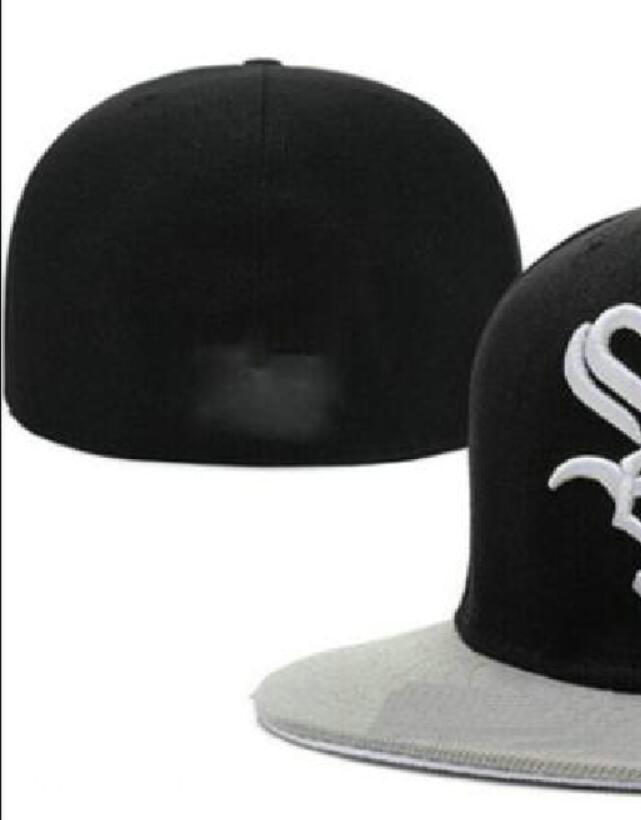 

2023 Men's Chicago Baseball Fitted Caps NY LA SOX letter gorras for men women fashion hip hop bone hat summer sun Sports Size casquette Snapback A6