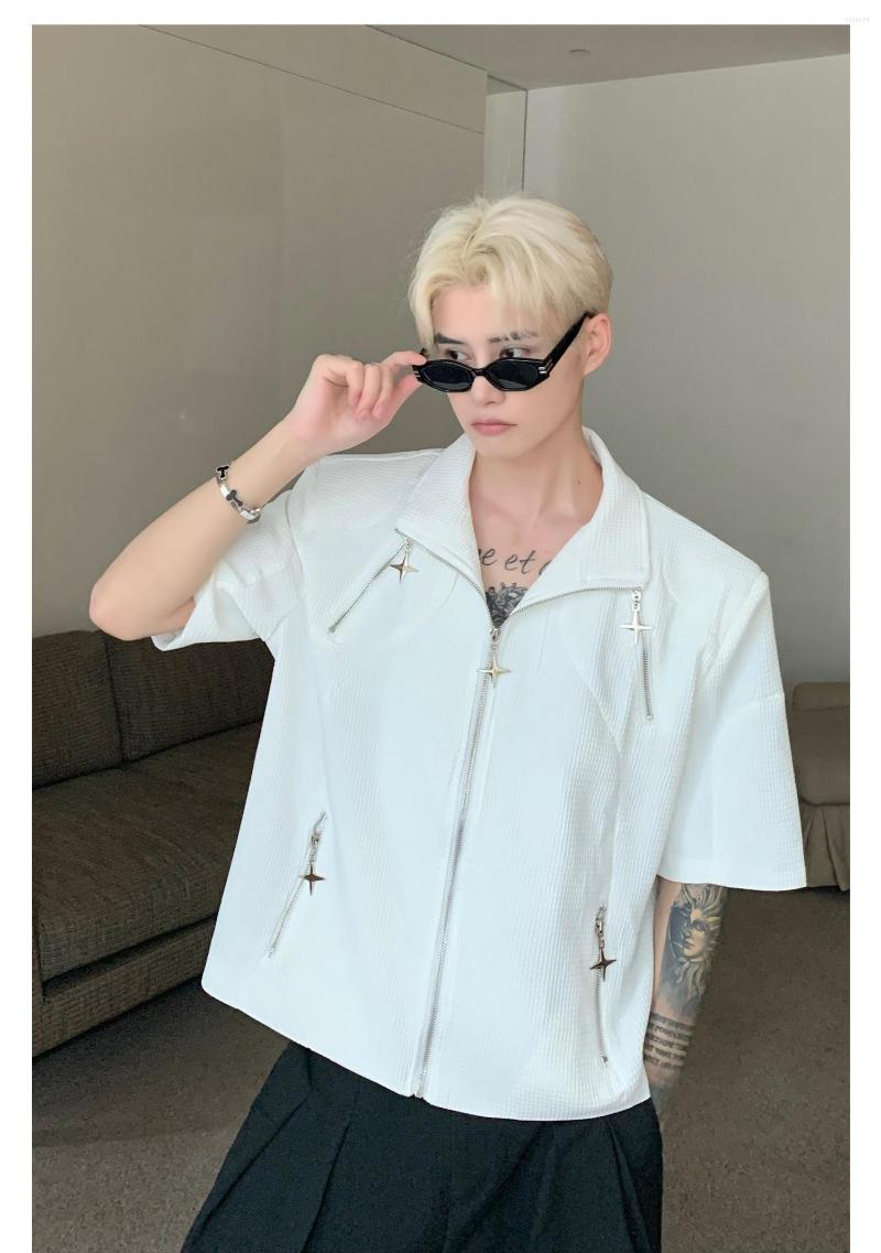 

Men's Casual Shirts E05182 Fashion Men's 2023 Runway Luxury European Design Party Style Clothing