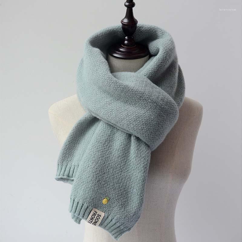 

Scarves 2023 Women Solid Cashmere Lady Winter Thicken Warm Soft Pashmina Shawls Wraps Pink Black Female Knitted Wool Long Scarf
