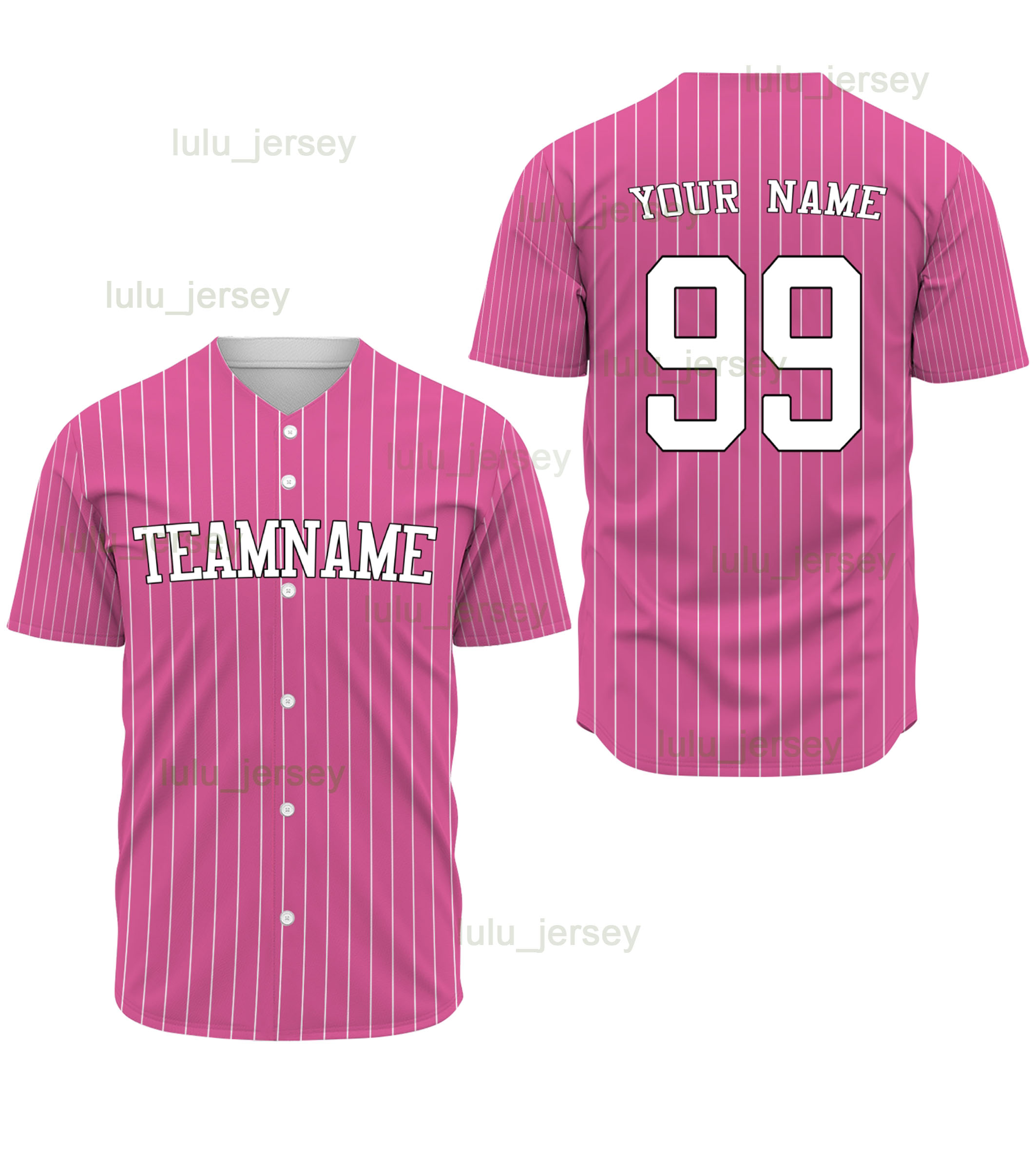 

New Customized Baseball Jersey FashionFashion stripe design T-shirt Uniform for Men Women Youth, Color 2