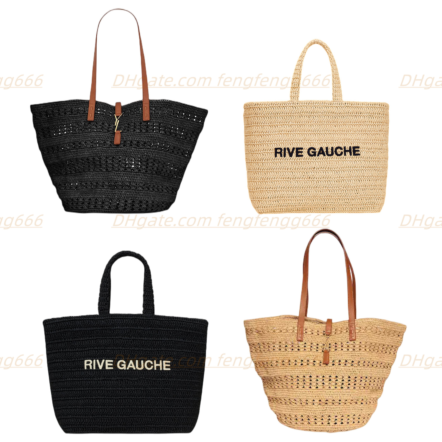 

Luxuries Leisure time large size Shopping bag Cross Body bags Fashion Women Designers shoulder bags Totes High Quality Vegetable Tanned Leather Handbag, Khaki+black letters