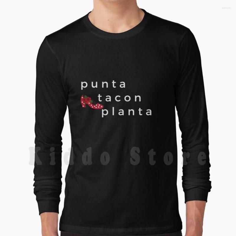 

Men's Hoodies Punta Tacon Y Planta Long Sleeve Flamenco Dancer Dance Feria Fiesta Sevillana, Teenlongsleeve-gray