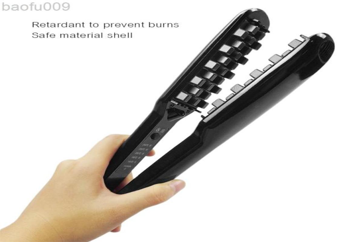 

Kemei Professional Hair Curler Electric Ceramic Shrink Bling Flat Iron style Tools L2208051815283