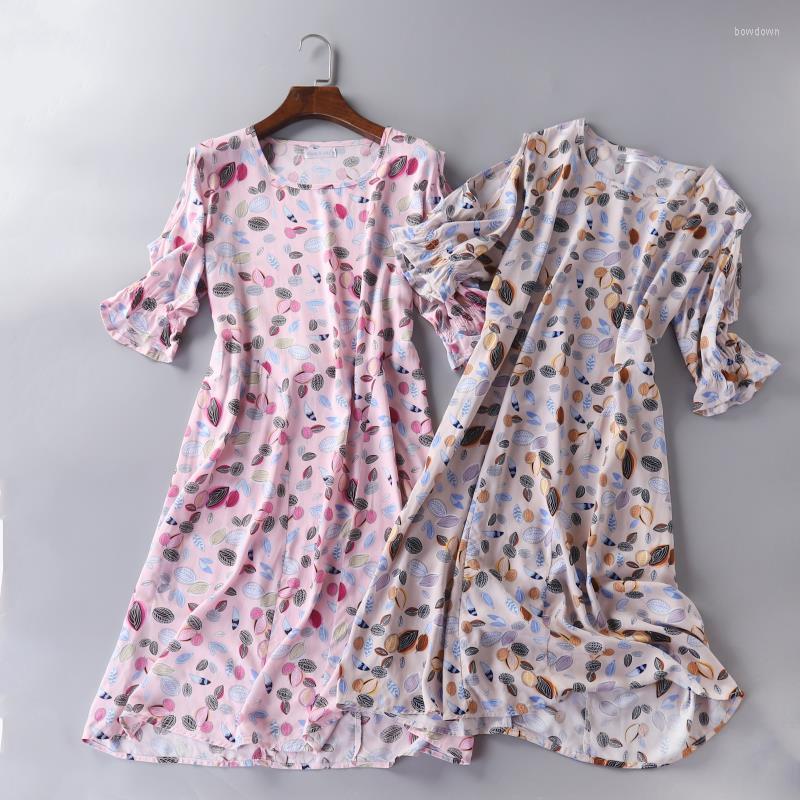 

Women's Sleepwear Summer Cotton Shoulder-dew Lace Short Sleeve Womens Nightgown Night Gown Sexy Ladies Lingerie Sleep Wear Dress, Brown