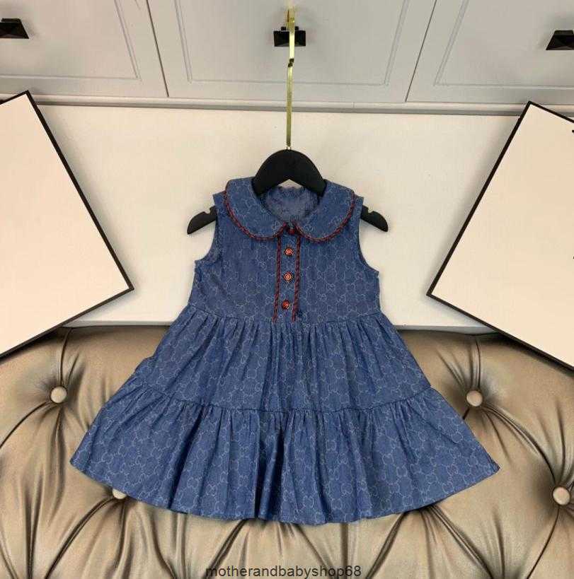 

Summer Dress Grils Great Quality Designers Clothes Kids Cotton Brand Skirt Gril Party Dresses Does Not Shrink, Denim skirt pre-sale mid april