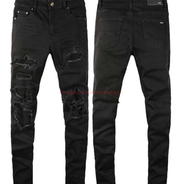 

Designer Clothing Amires Jeans Denim Pants 22 Black Washed Torn Jeans for Men with Amies Patches for Slimming Fit Highquality Small Leg Pants for Casual Fashion Distr, Beige