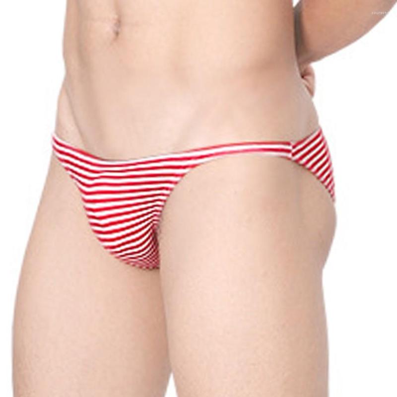 

Underpants 2023 Sexy Men Cotton Striped Briefs Pouch Underwear Male Bikini Sissy Panties Cuecas Masculinas, Black stripes