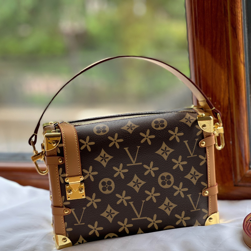 

M46358 M21741 Womens side trunk box clutch bag Luxury handbags louvis nano tote bags Mens Designer gym shoulder crossbody bag Leather square Embossed messenger bags, Mon0gram graffiti