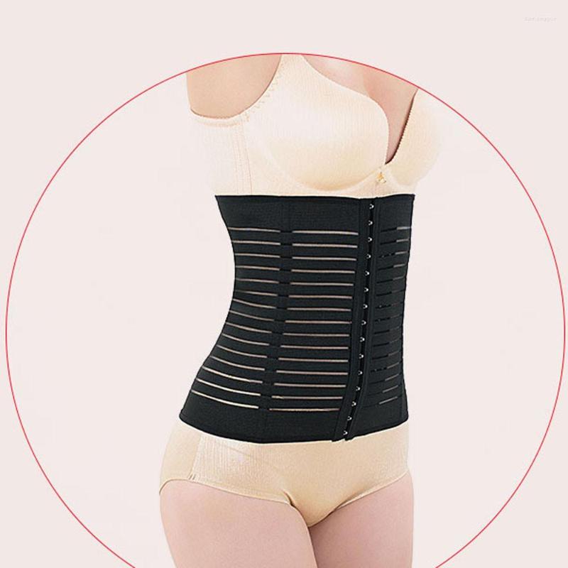 

Women's Shapers Latex Rubber Waist Body Corset Shaper Enhanced Abdominal Belt BK/L, Black-2