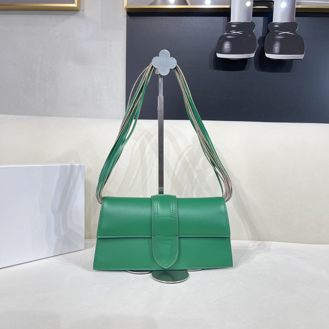 

2023 LE Raphia shoulder bag Le Bambinos long Ficiu fashion Strand strap flap bag designer geninue leather handbags