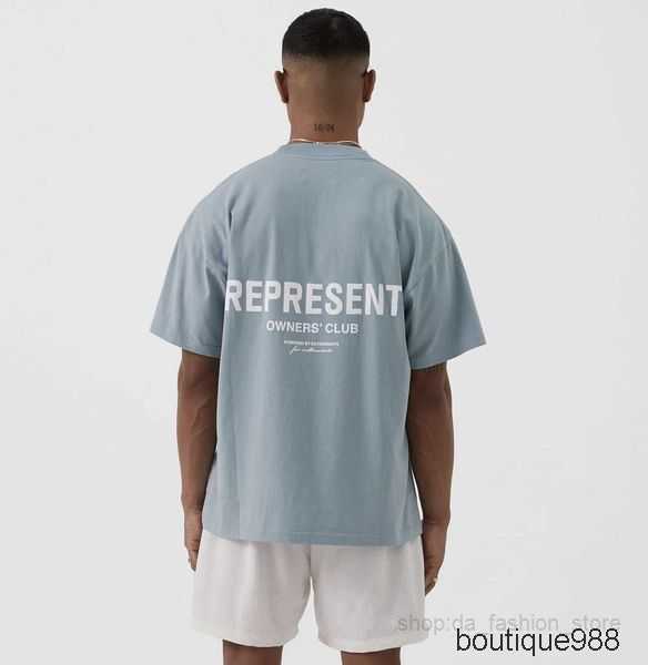 

T-shirts Sogd Men' Represent the Owners Club Slogan Print Short Sleeve Solid Round Neck T-shirt8bfv33 5 DOK8, Green5