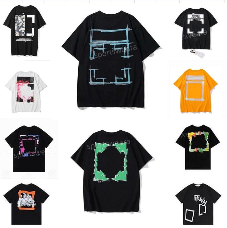 

New Newest Designer Luxurys Mens T Shirt Black White Green Off Design Letter Shirts Men Women T-Shirts Short Sleeve Oversize S M  XL, Custom1