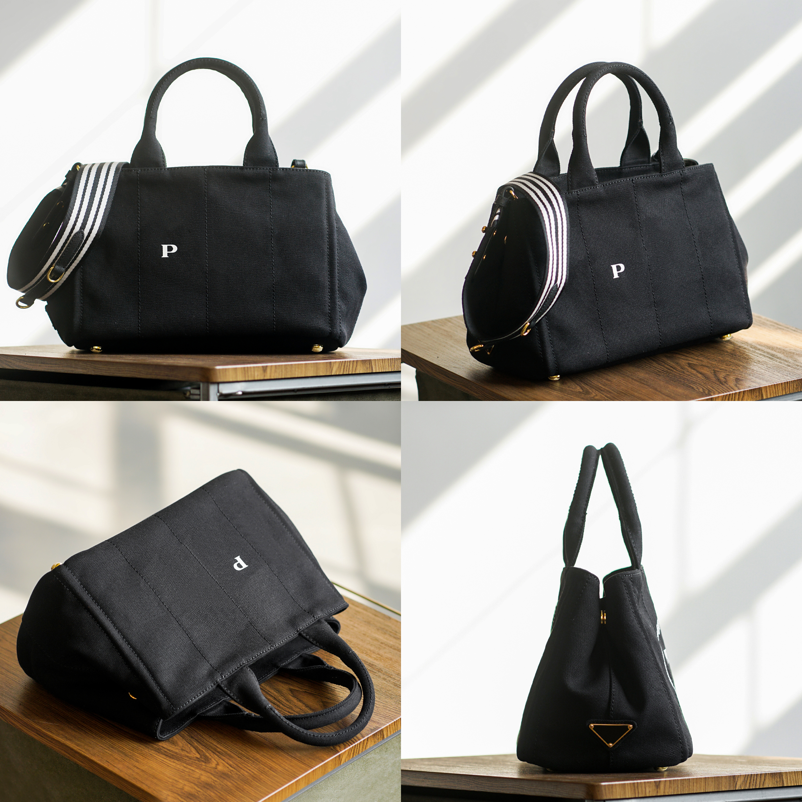 

Designer canvas nylon beach shopper the tote Bags Womens summer luxury travel Shoulder bags woman mens handbag gym Crossbody weekend clutch hand bag, Black