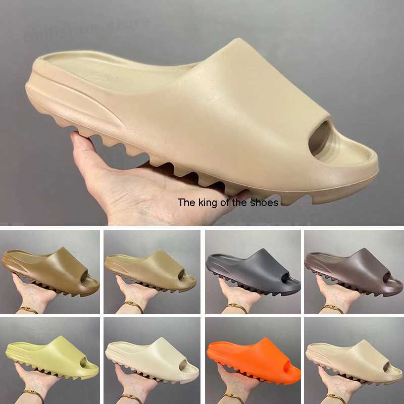 

Top Foam Runner Sandals Shoes Slippers Triple Black White Resin Desert Sand Men Women Fashion Slides Orange Bones Sneakers 36-47 m01, #13