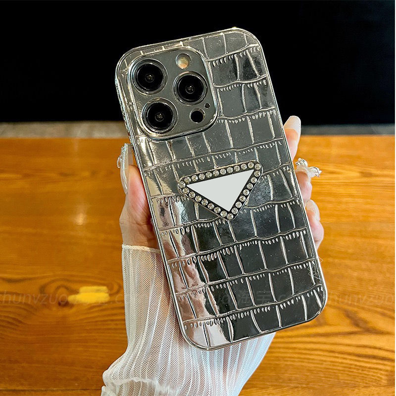 

Luxury crocodile pattern designer phone case iphone case for iphone 14 13 12 pro max 11 14pro 13pro 12pro plus xs shell, Black