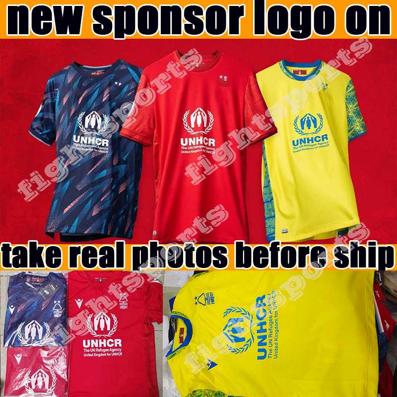 

22 23 new logo sponsor Nottingham Forests LINGARD Soccer Jerseys Awoniyi Johnson Niakhate 2022 2023 Forest home AMEOBI Football Men Shirts kids kit, Third