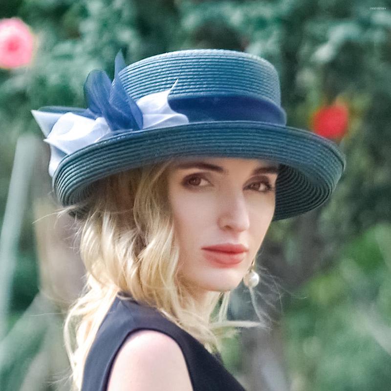 

Wide Brim Hats EE 7248 Elegant Straw Hat, Black