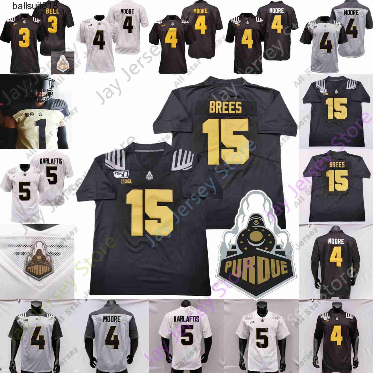 

Football Jerseys Purdue Boilermakers Football Jersey NCAA College Drew Brees Aidan O'Connell King Doerue Charlie Jones Jefferson Humpich Allen Moore Bell, White iv