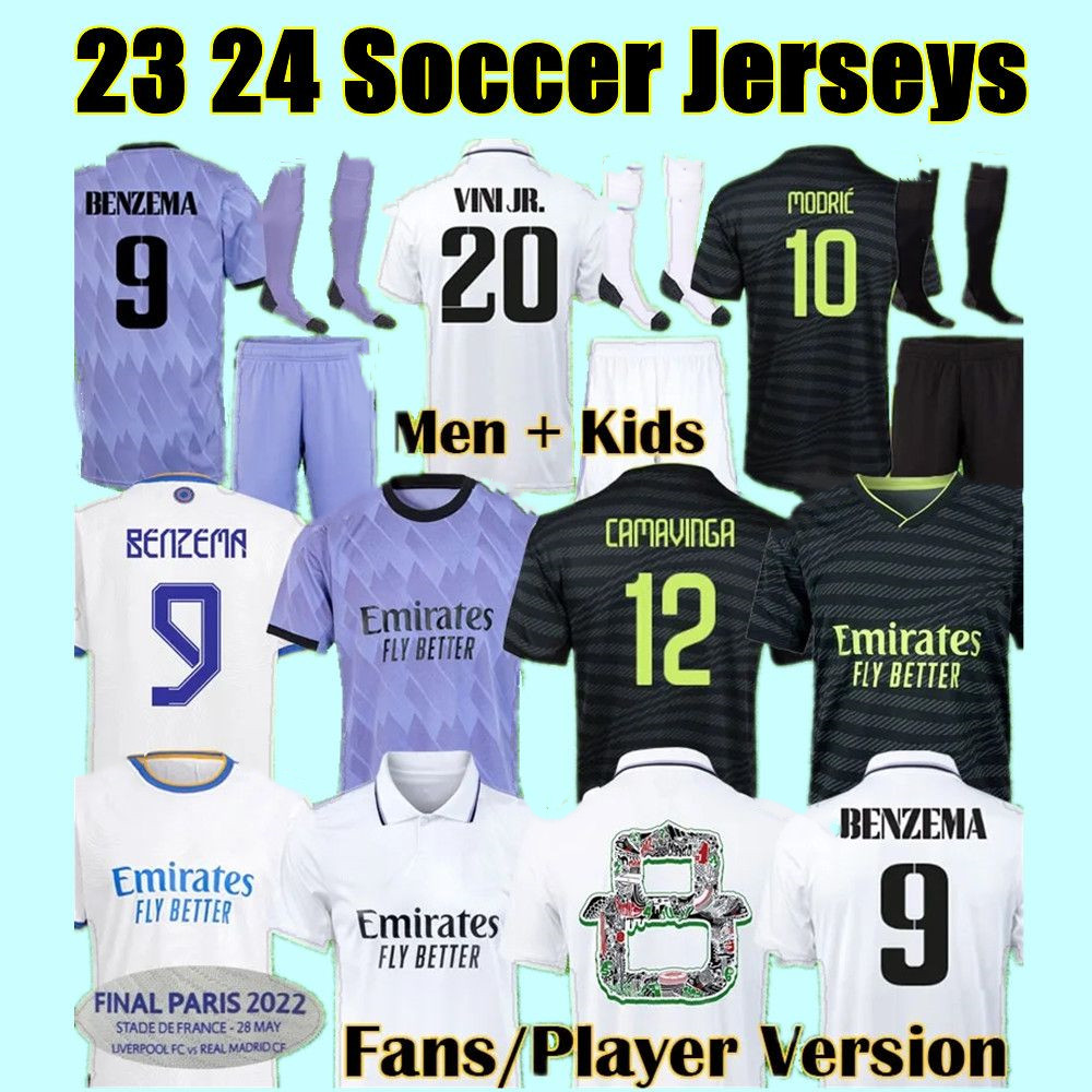 

BENZEMA Finals Soccer Jerseys 22 23 football shirt reAL mADRIds CAMAVINGA ALABA MODRIC VALVERDE 4th camiseta men kids 2022 2023 RODRYGO uniforms VINI JR TCHOUAMENI, 13