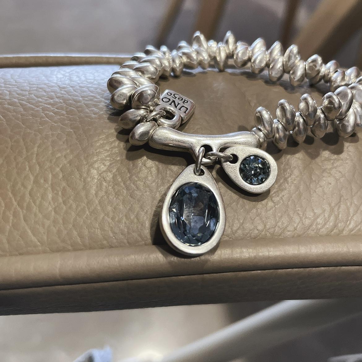 

Bangle Blue Crystal Design Spain UNO De 50 Retro OldFashioned Bracelet European and American Temperament Bracelet Jewelry