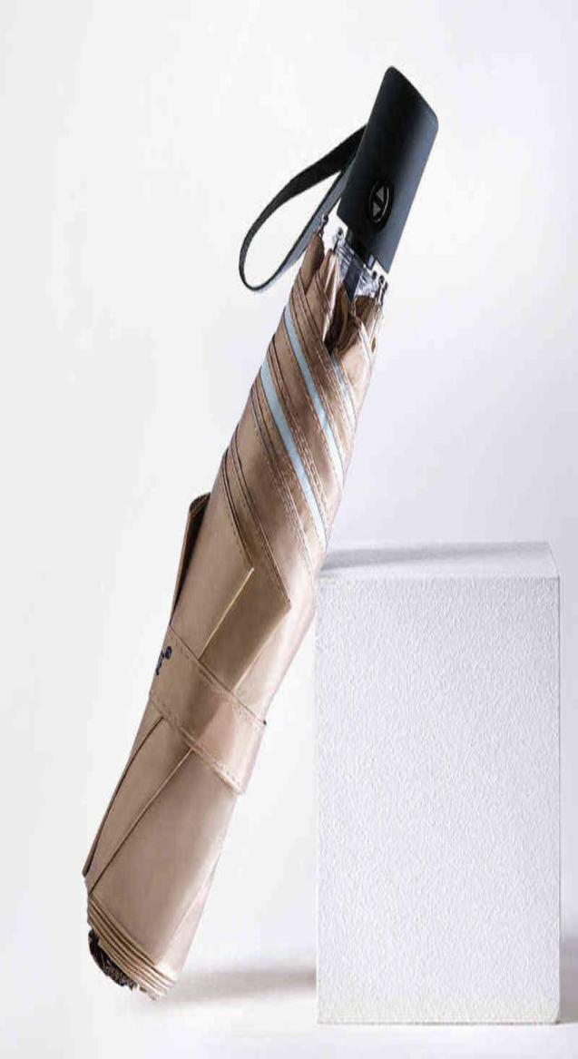 

Parachase Golden Automatic Umbrella Rain Women Lightweight Foldable Summer Sunscreen 6K Windproof Colors UPF50 J2207226391761