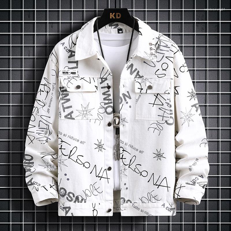 

Men's Casual Shirts Japanese High-quality Long-sleeved Denim Style Men Fashion Trend Plankton Shuai Loose Spring Autumn Shirt Coat Man, White