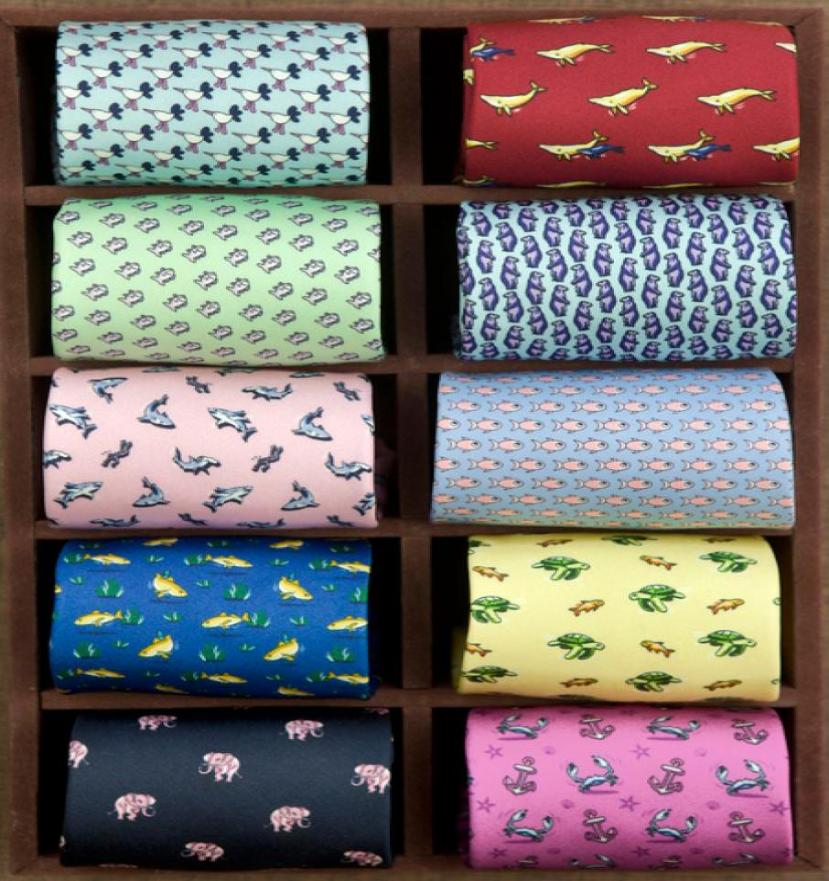 

Multicolor Colorful Character Pattern Animal Mens Skinny Ties Neckties 100 Silk Slim Tie Brand Whole 2206305515025