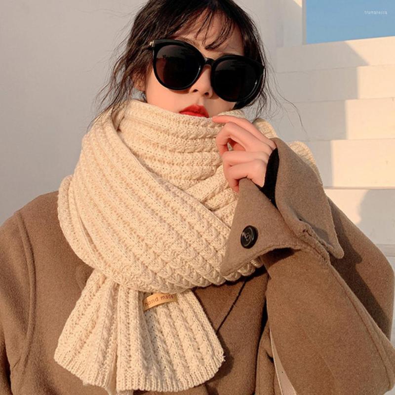 

Scarves Winter Scarf Exquisite Women Solid Color Long Warm Shawl