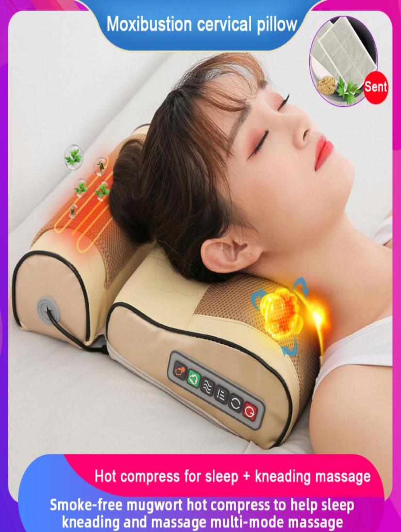 

Neck Massager Cervical Waist Shoulder Back Electric Multifunction Massage Pillow Household Full Body Massage Cushion6507259