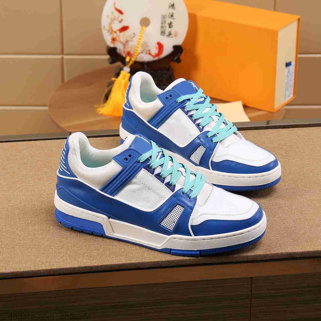 

SS 2023 Casual Shoes Trainer Sneakers Multi-Color Composition Mens Designer Low Fashion Genuine Leather Making Original size 38-46, Photo color